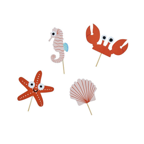 Whale of a Time Sea Friends Cupcake Toppers 12pk