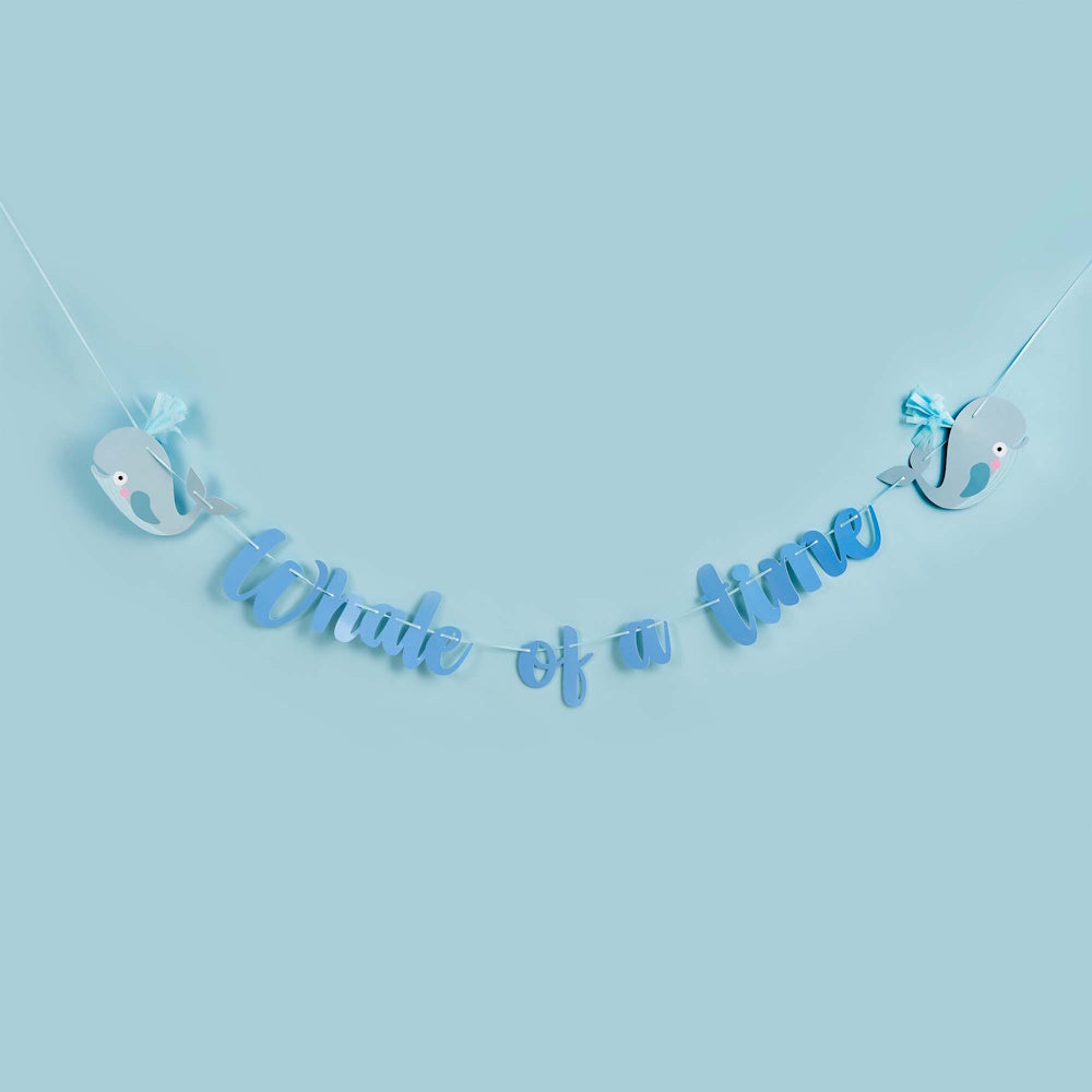Whale of a Time Tassel Banner