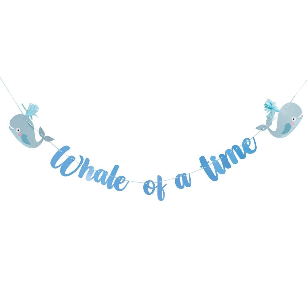 Whale of a Time Tassel Banner