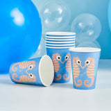 Whale of a Time Seahorse Cups 8pk