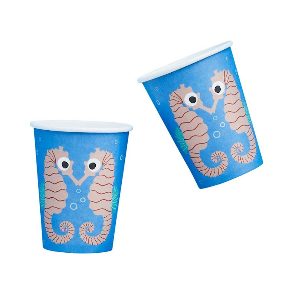Whale of a Time Seahorse Cups 8pk