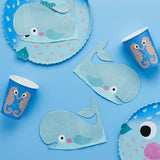 Whale of a Time Whale Shaped Napkins 16pk