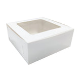 White Cake Box with Window 10inch