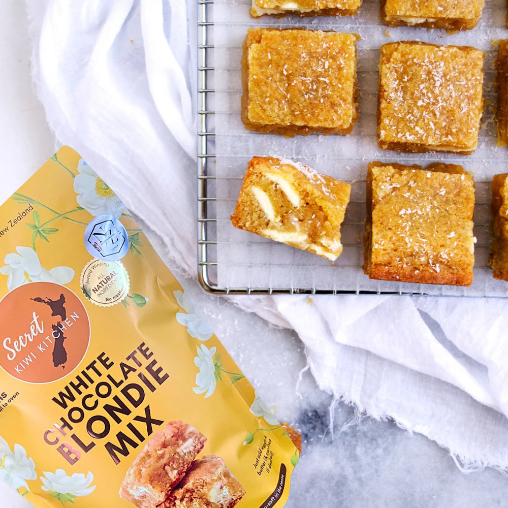Secret Kiwi Kitchen White Chocolate Blondie Mix