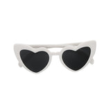 White Heart Shaped Sunglasses