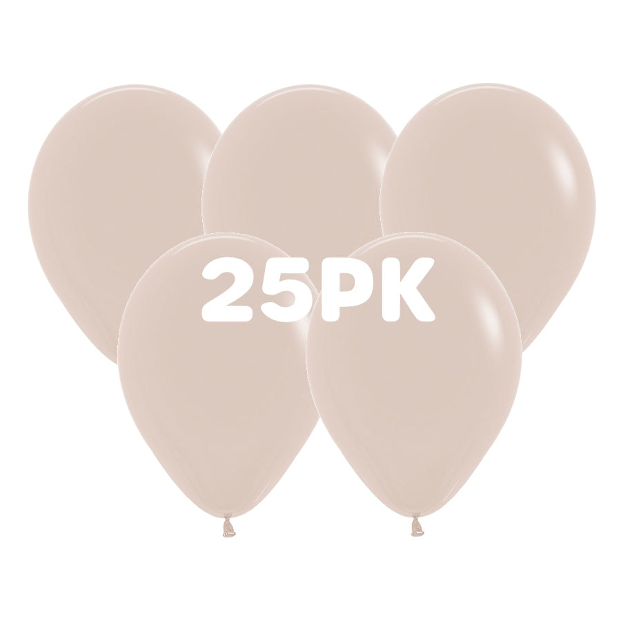 White Sand Balloons 25pk