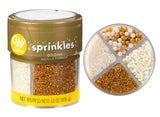 Wilton 4-Cell Pearlised Gold Sprinkles Mix