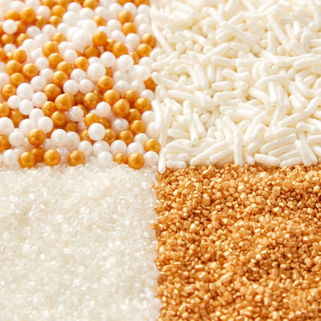 Wilton 4-Cell Pearlised Gold Sprinkles Mix