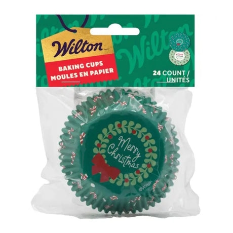 Wilton Cupcake Cases 24pk - Merry Christmas