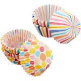 Wilton Mini Cupcake Cases - Dots & Stripes 100pk