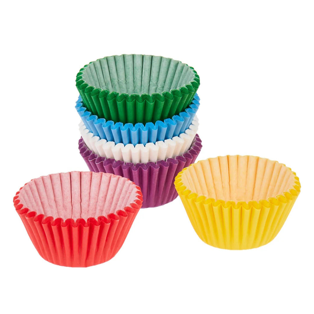 Wilton Mini Cupcake Cases - Primary 150pk
