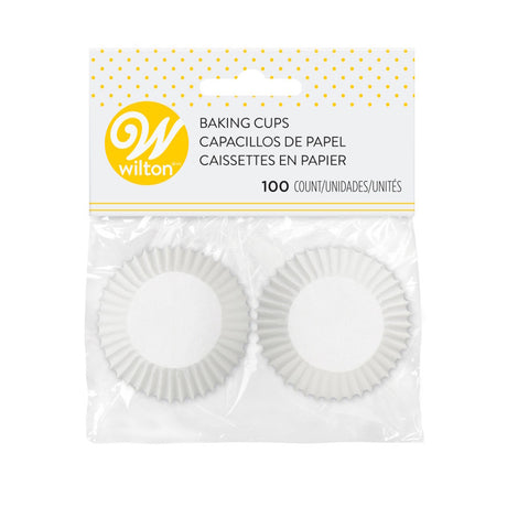 Wilton Mini Cupcake Cases - White 100pk