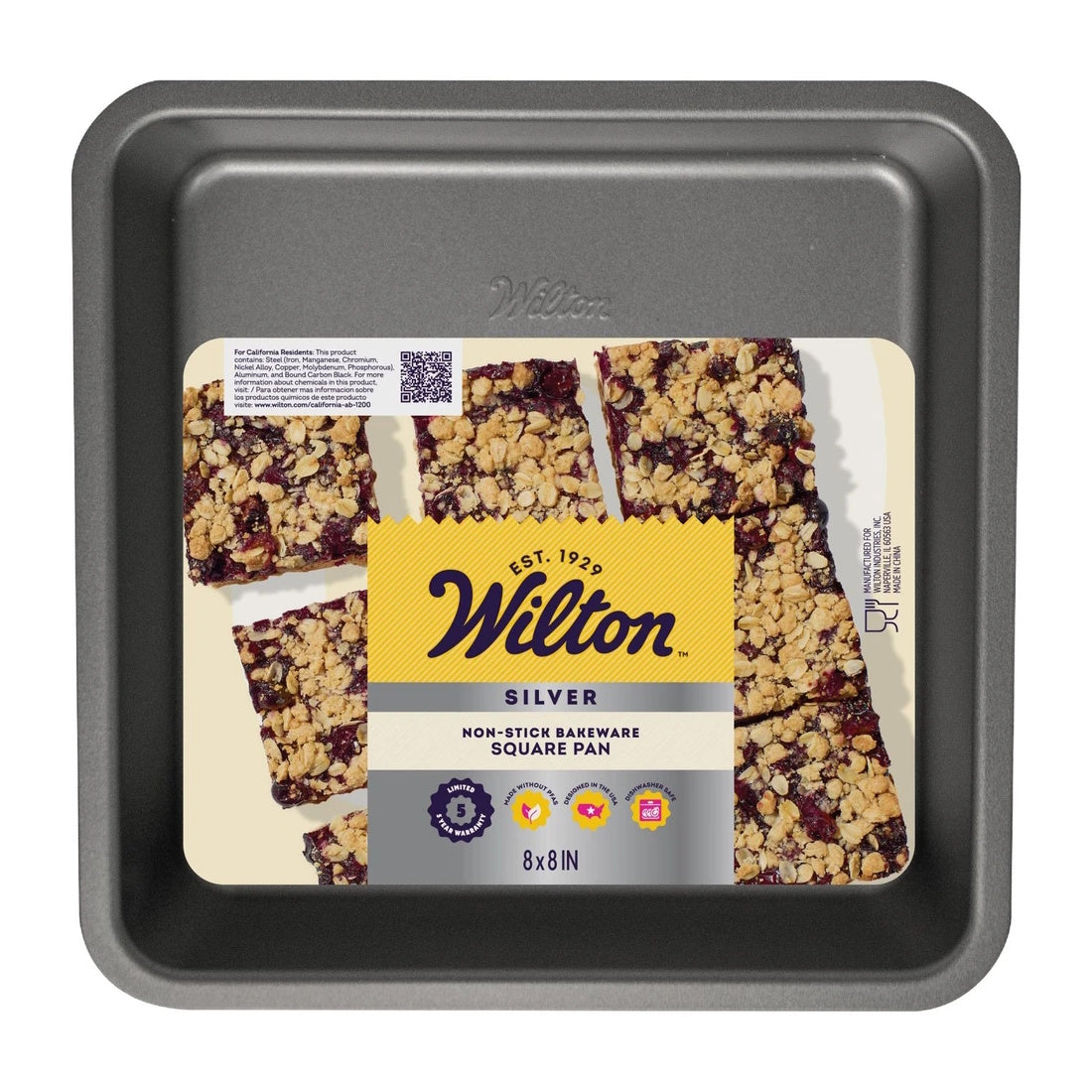 Wilton Silver Square Pan 8in