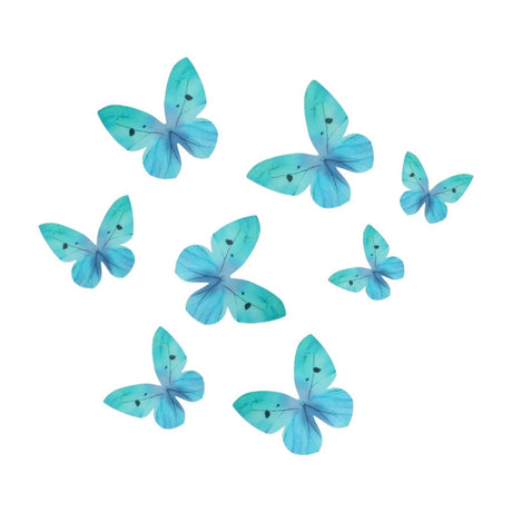Wilton Edible Wafer Decorations - Blue Butterflies