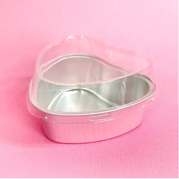 Wish Foil Heart Baking Cups 50pk - Light Pink