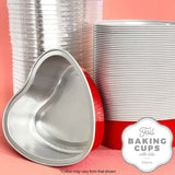 Wish Foil Heart Baking Cups 50pk - Red