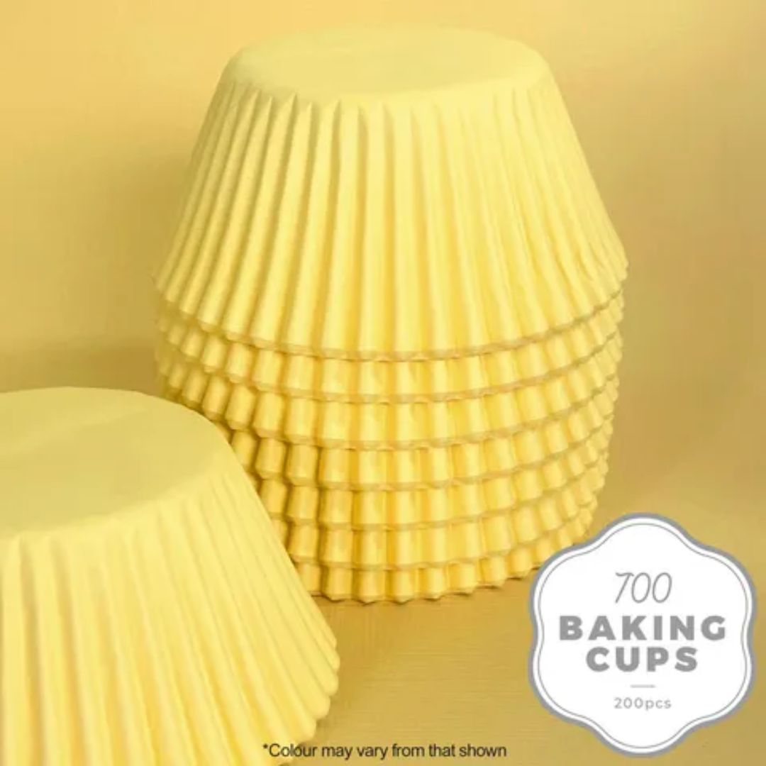 Wish Cupcake Cases 200pk - Pastel Yellow