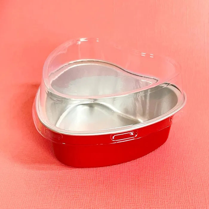 Wish Foil Heart Baking Cups 50pk - Red