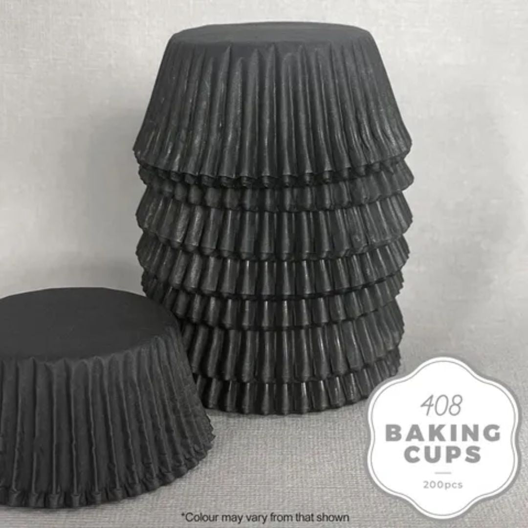 Wish Medium Cupcake Cases 200pk - Black