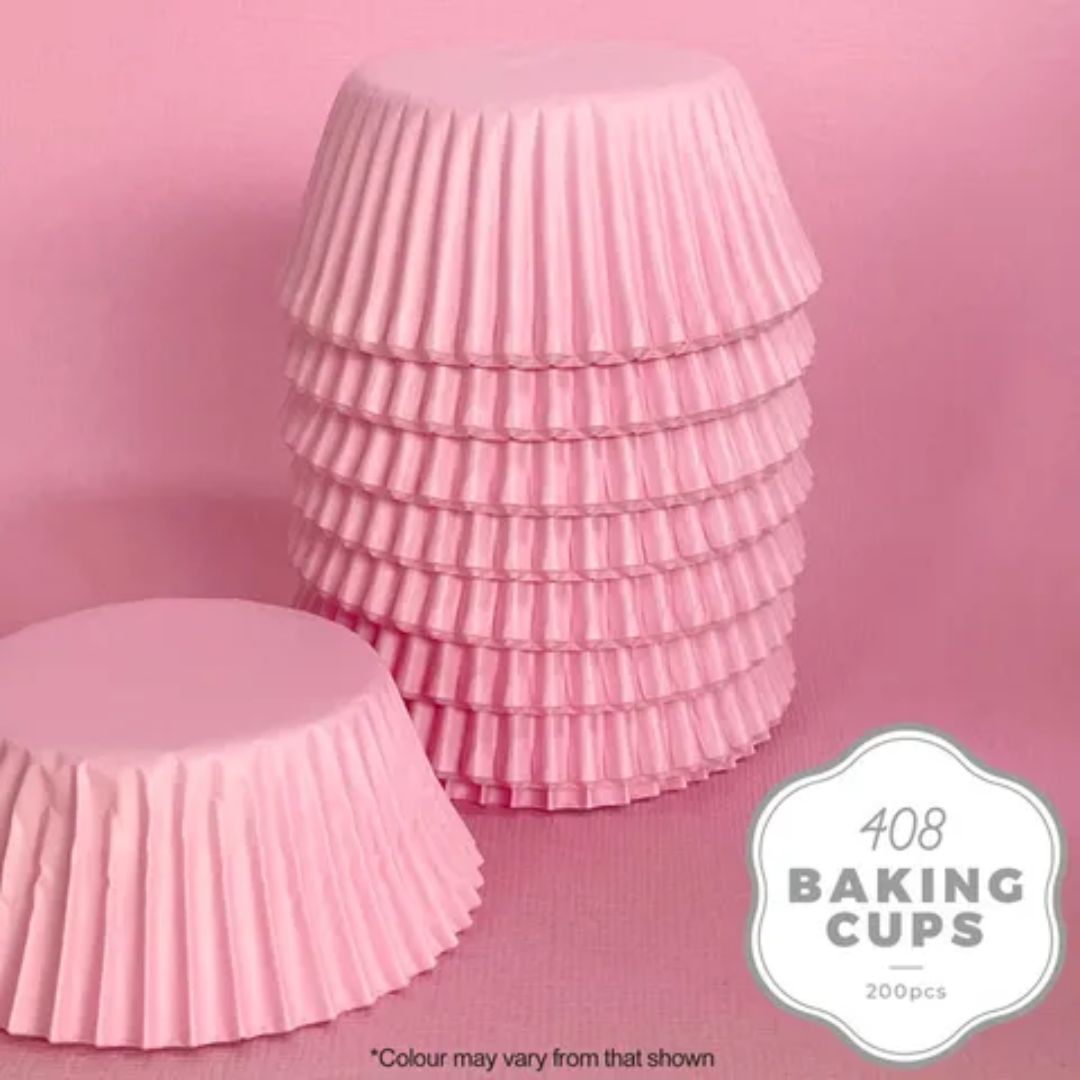 Wish Medium Cupcake Cases 200pk - Pastel Pink