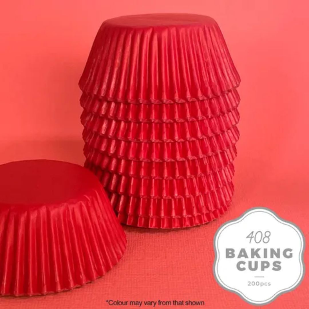 Wish Medium Cupcake Cases 200pk - Red