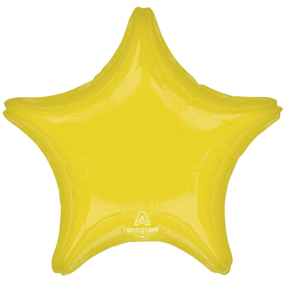Star Shaped Foil Balloon - Yellow
