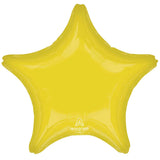 Star Shaped Foil Balloon - Yellow