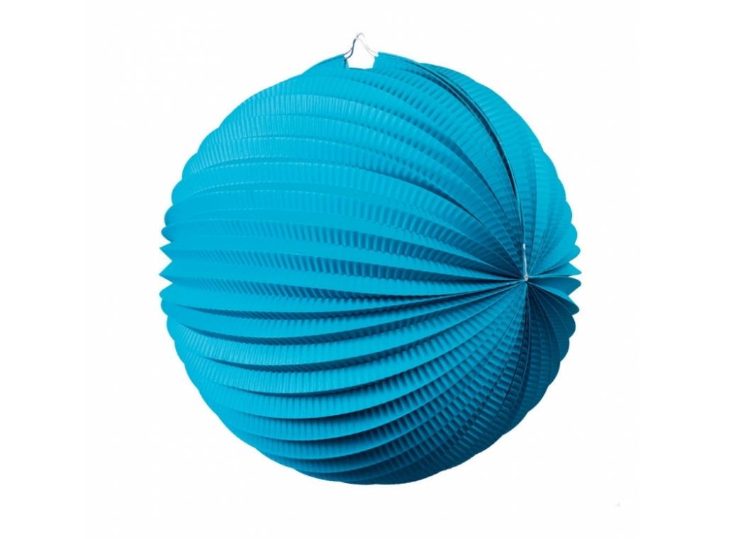 Accordion Lantern 25cm - Electric Blue