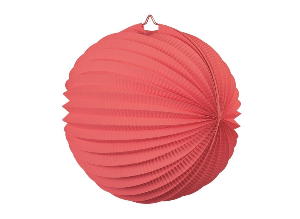 Accordion Lantern 35cm - Coral