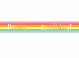 Add Any Age Happy Birthday Foil Banner - Rainbow