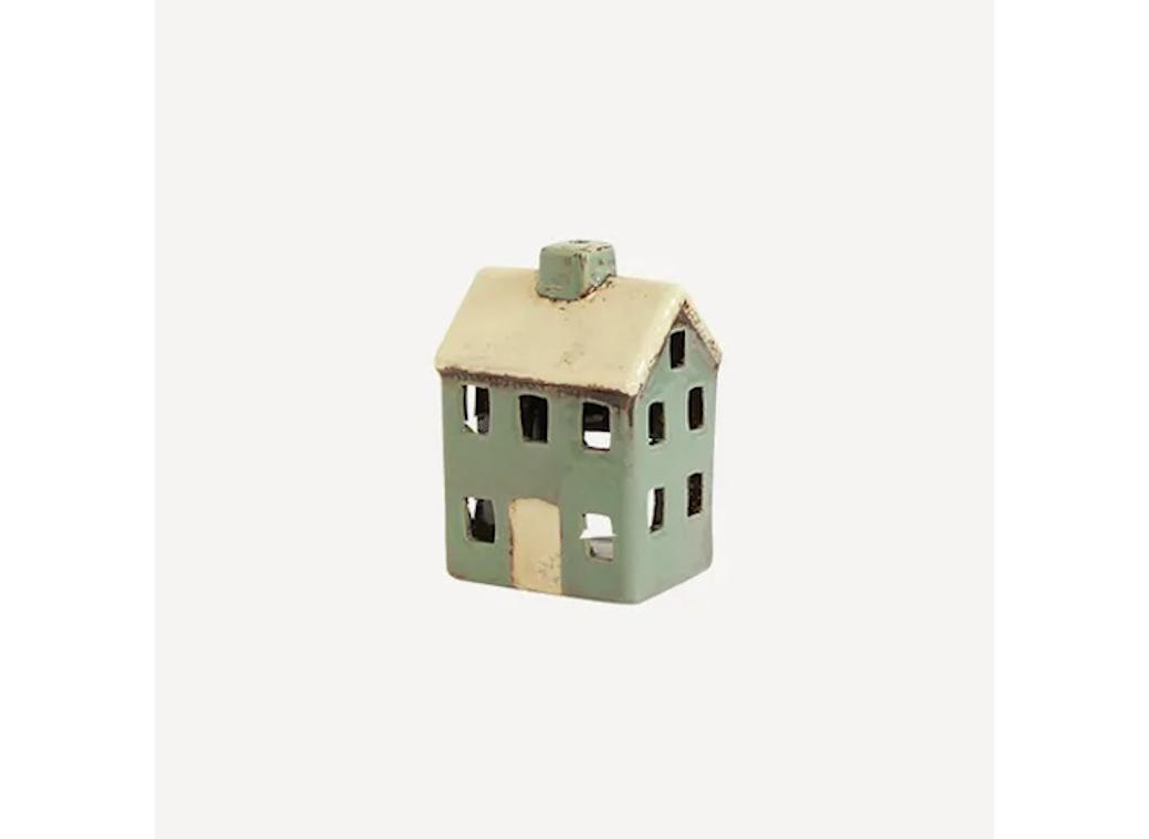 Alsace Tea Light Petite House Blue