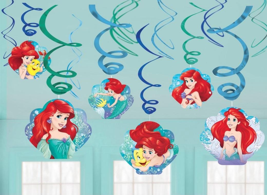 Ariel Dream Big Hanging Swirl Decorations