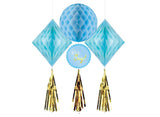 Baby Shower Honeycomb Decorations - Boy
