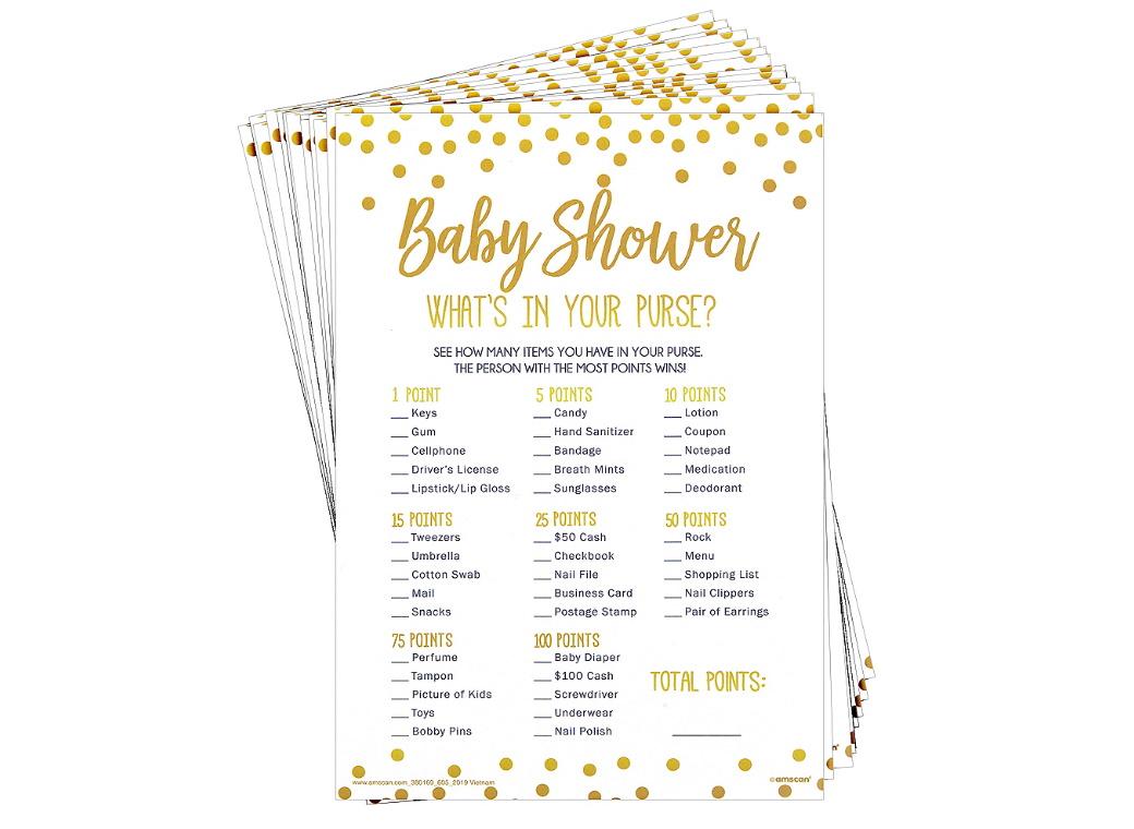 What's In Your Purse Baby Shower Game