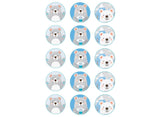 Edible Icing Cupcake Images - Birthday Bear