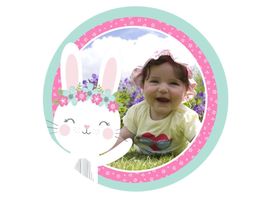 Personalised Edible Image - Birthday Bunny