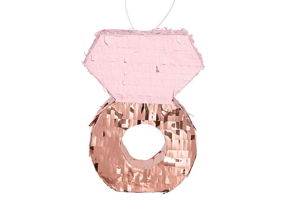 Blush Wedding Ring Mini Pinata Decoration