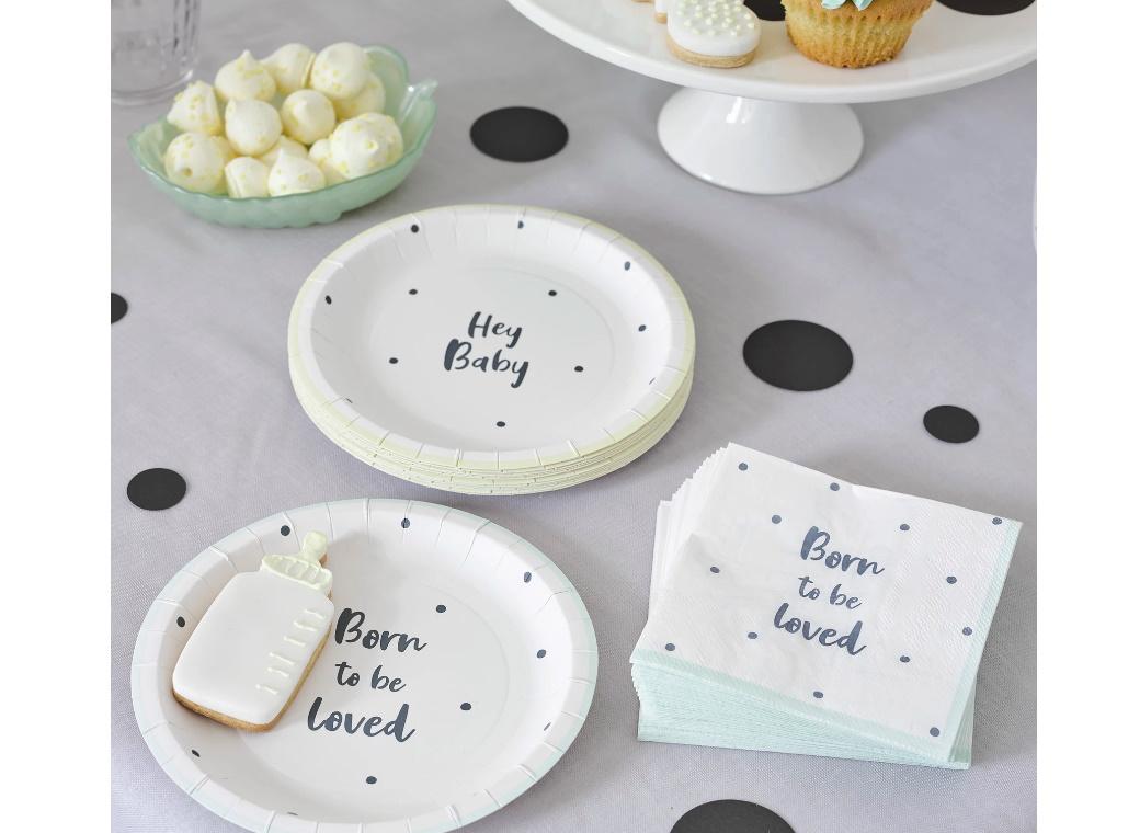 Born To Be Loved Plates 12pk