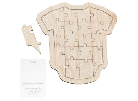Botanical Baby Wooden Baby Grow Guest Book