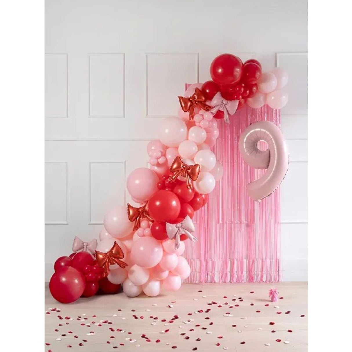 Red Bows Foil Balloons - 5pk (Airfill Only)