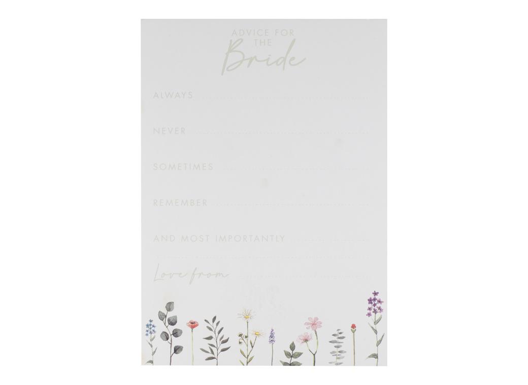 Bridal Bloom Advice for the Bride Cards