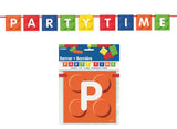 Building Blocks Party Time Banner