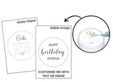Custom Calendar Burnaway Edible Image Set