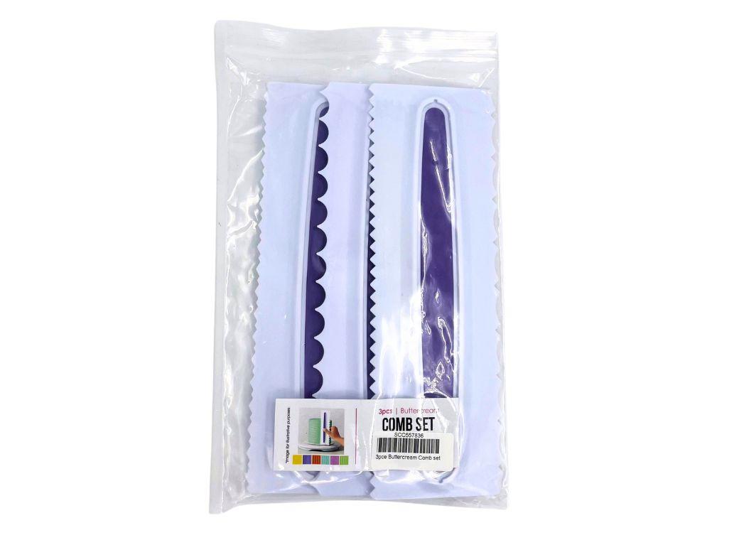 Cake Craft 3pce Buttercream Comb Set