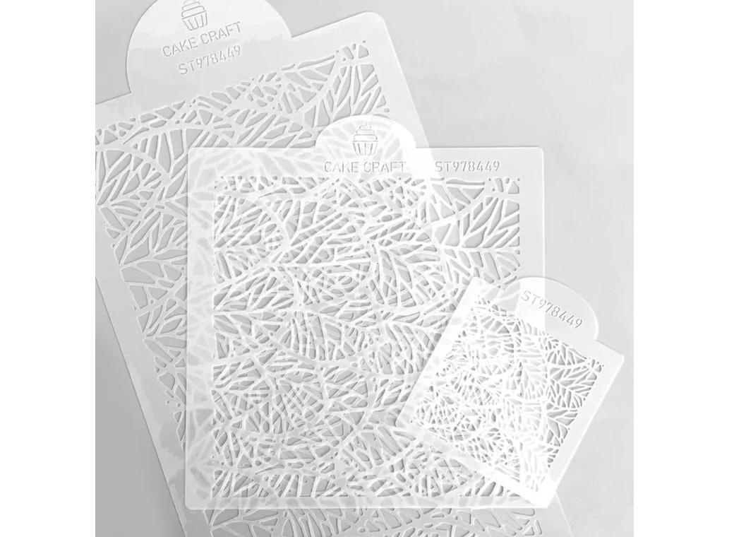 Cake Craft 3pce Cake Stencil Set - Jungle Leaf