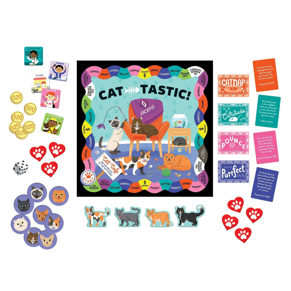 Mudpuppy - Cat-Tastic! Board Game