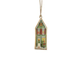 Christmas House with Shutters Hanging Decoration