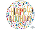 Confetti Birthday Foil Balloon
