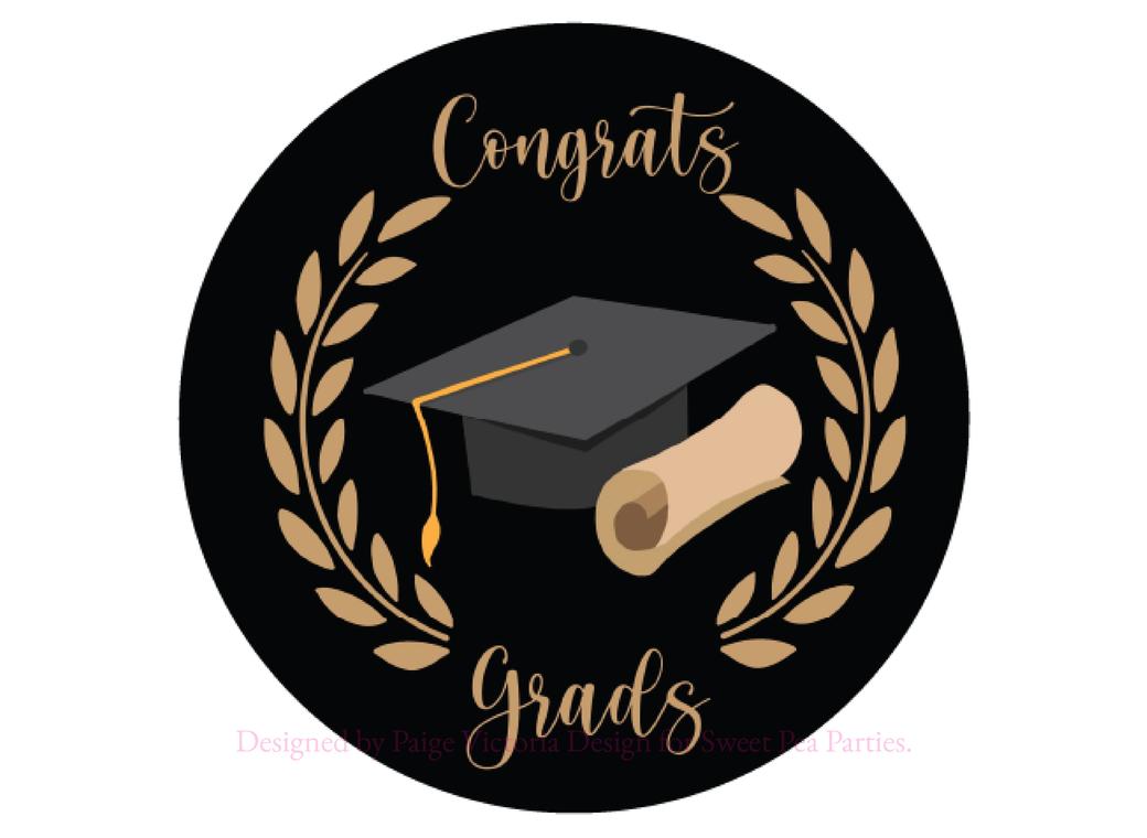 Edible Icing Image - Graduation Round – Sweet Pea Parties