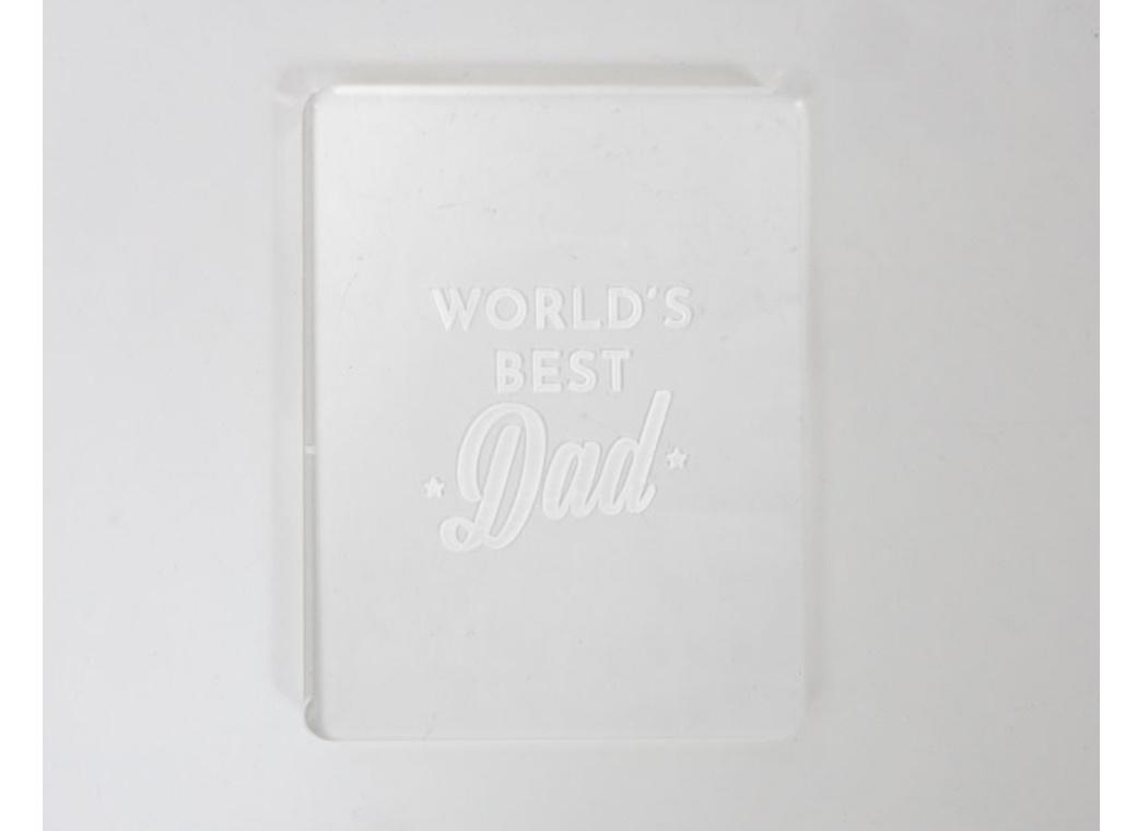 COO KIE Embosser Stamp - WORLD'S BEST DAD